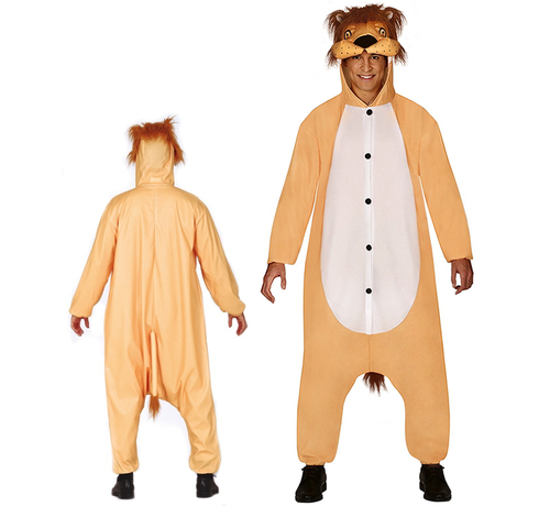 Onesie leeuwen volwassenen kopen