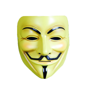 Masker V for Vendetta Geel