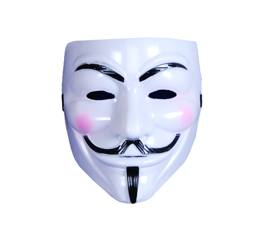 Masker V for Vendetta - Wit