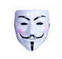 Masker V for Vendetta - Wit