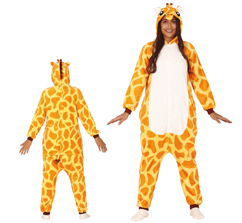 Giraffe onesie volwassenen uniseks