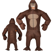 Opblaasbare gorilla kostuum