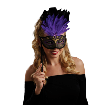 Dames oogmasker met blauwe