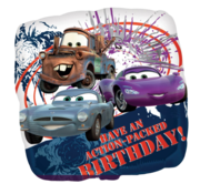 Folieballon Cars "Have an action-packed Birthday"