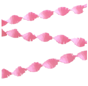 Crêpe papier slinger roze