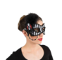 Dames steampunk oogmasker zwart wit