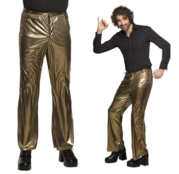 Disco broek goud