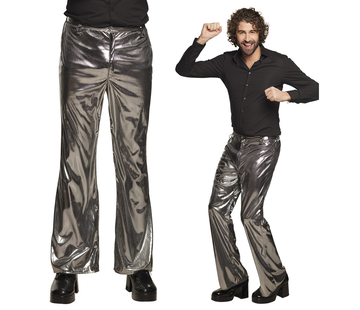 Disco broek zilver