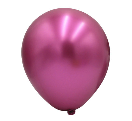 100 st Grote magenta metallic ballonnen