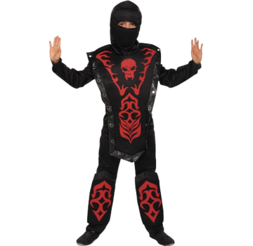 Zwart ninja kostuum