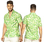Hawaii overhemd groen korte mouw