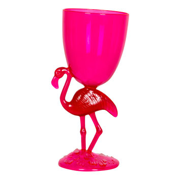 Kunststof flamingo beker