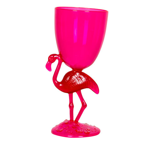 Kunststof flamingo beker kopen