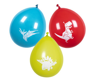 Gekleurde dinosaurus ballonnen