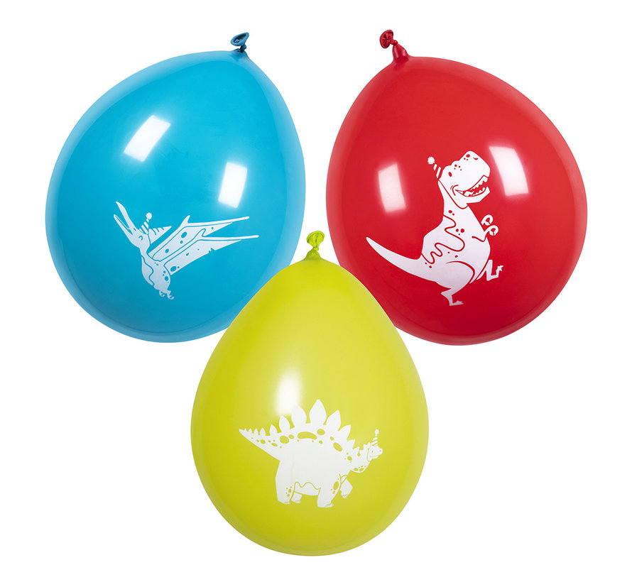 Gekleurde dinosaurus ballonnen latex