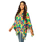 Kleurige Hippie poncho dames