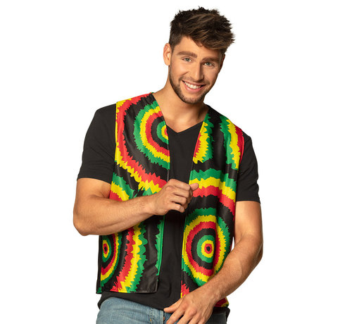 Rasta  body warmer hippie