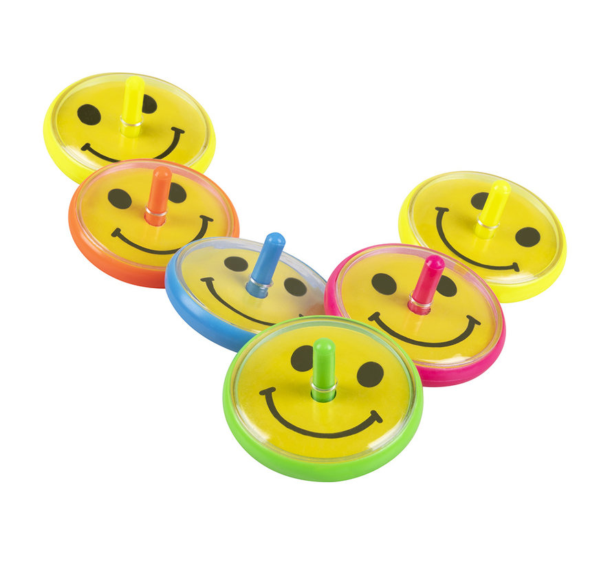 Uitdeel tolletjes smileys 6 stuks