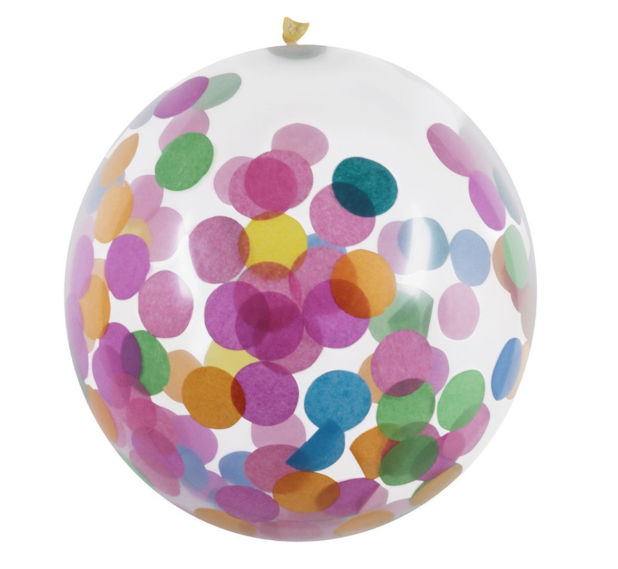 Latex gekleurde confetti ballonnen