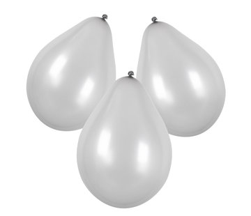 Zilveren latex ballonnen