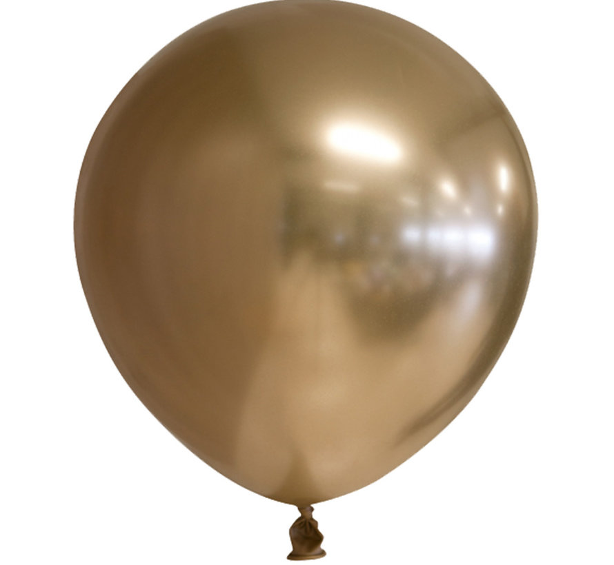 Latex chrome ballonnen goud-kleurig