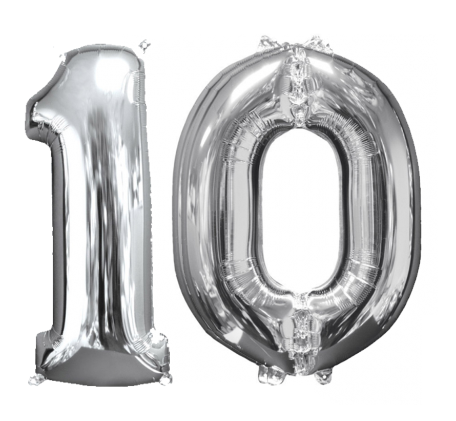 Ballonnen cijfers 10 (103 cm)