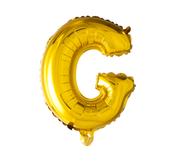 Letter G folie ballon goud