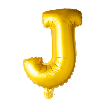 Gouden letters ballon J