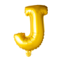 Gouden letters ballon J