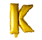 Gouden letters ballon K