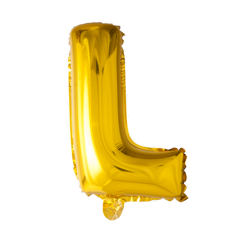 Gouden letters ballon L