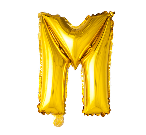 Gouden letters ballon M