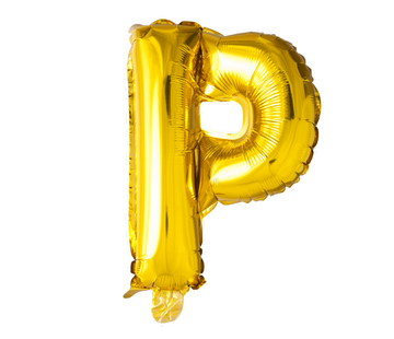 Gouden letters ballon P