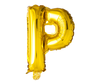 Gouden letters ballon P