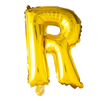 Gouden letters ballon R