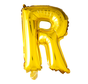 Gouden letters ballon R