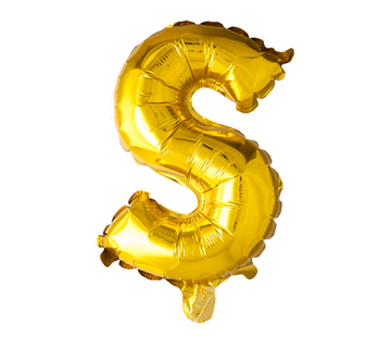 Gouden letters ballon S