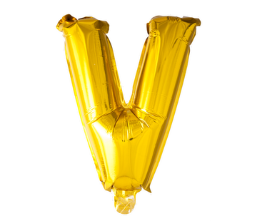 Folie letter ballon V goud