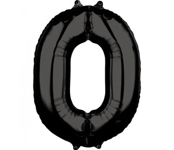 Zwarte Folie ballon 0