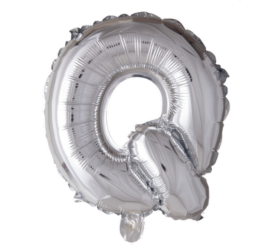 Folieballon letter 'Q' zilver