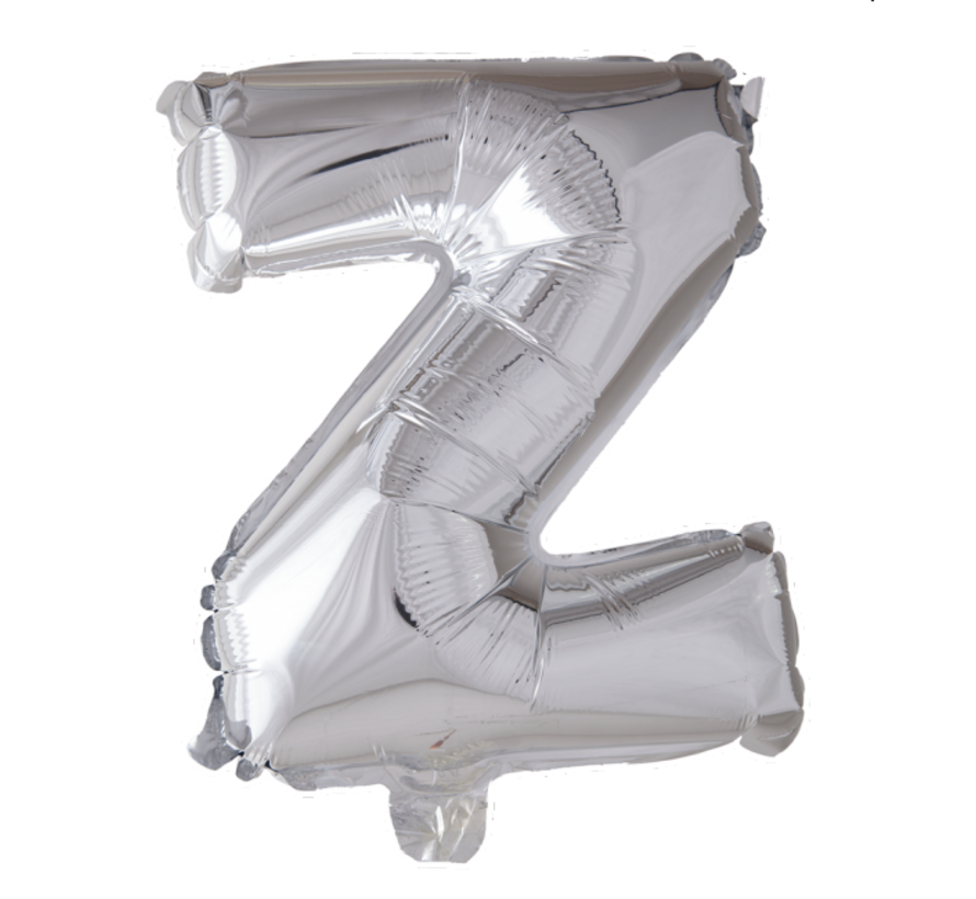 Folieballon letter 'Z' zilver