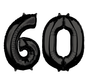 Folie zwarte cijfers 60