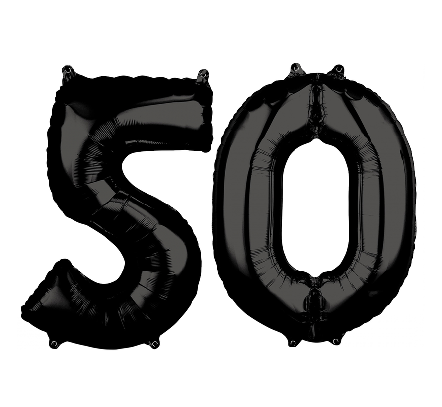 Folie zwarte cijfers 50