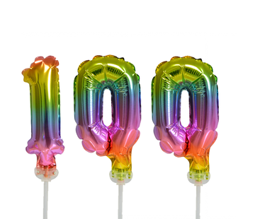 ballonnen cijfers 100