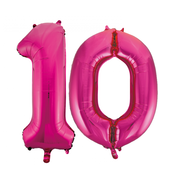 Folie Ballonnen cijfers 10