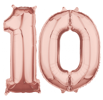 Helium cijfer ballonnen 10