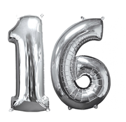 Helium ballonnen cijfers 16