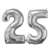 Helium ballonnen cijfers 25