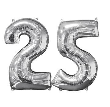 Helium ballonnen cijfers 25