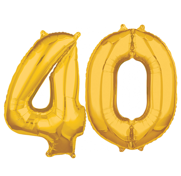 Cijfer ballonnen goud 40